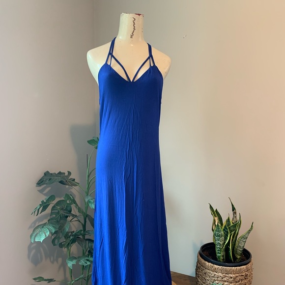 BNWOT Blue Maxi Dress - Picture 4 of 7